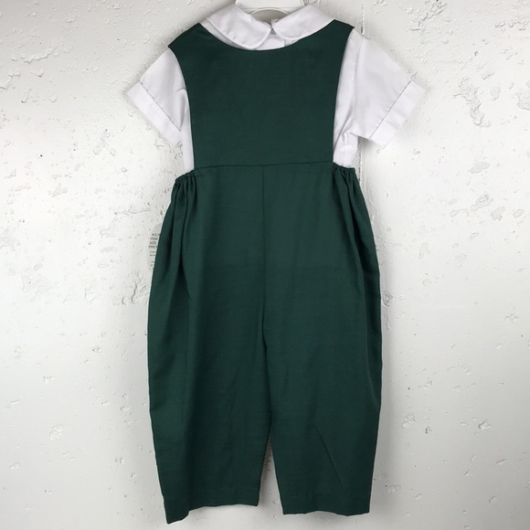 NWT ROSALINA COLLECTIONS Mummy Duck Green Smocked Kicker Set - Picture 2 of 8